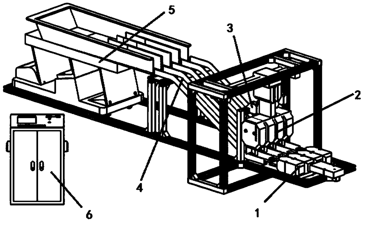 Multi-channel combined type linear vibration conveying system