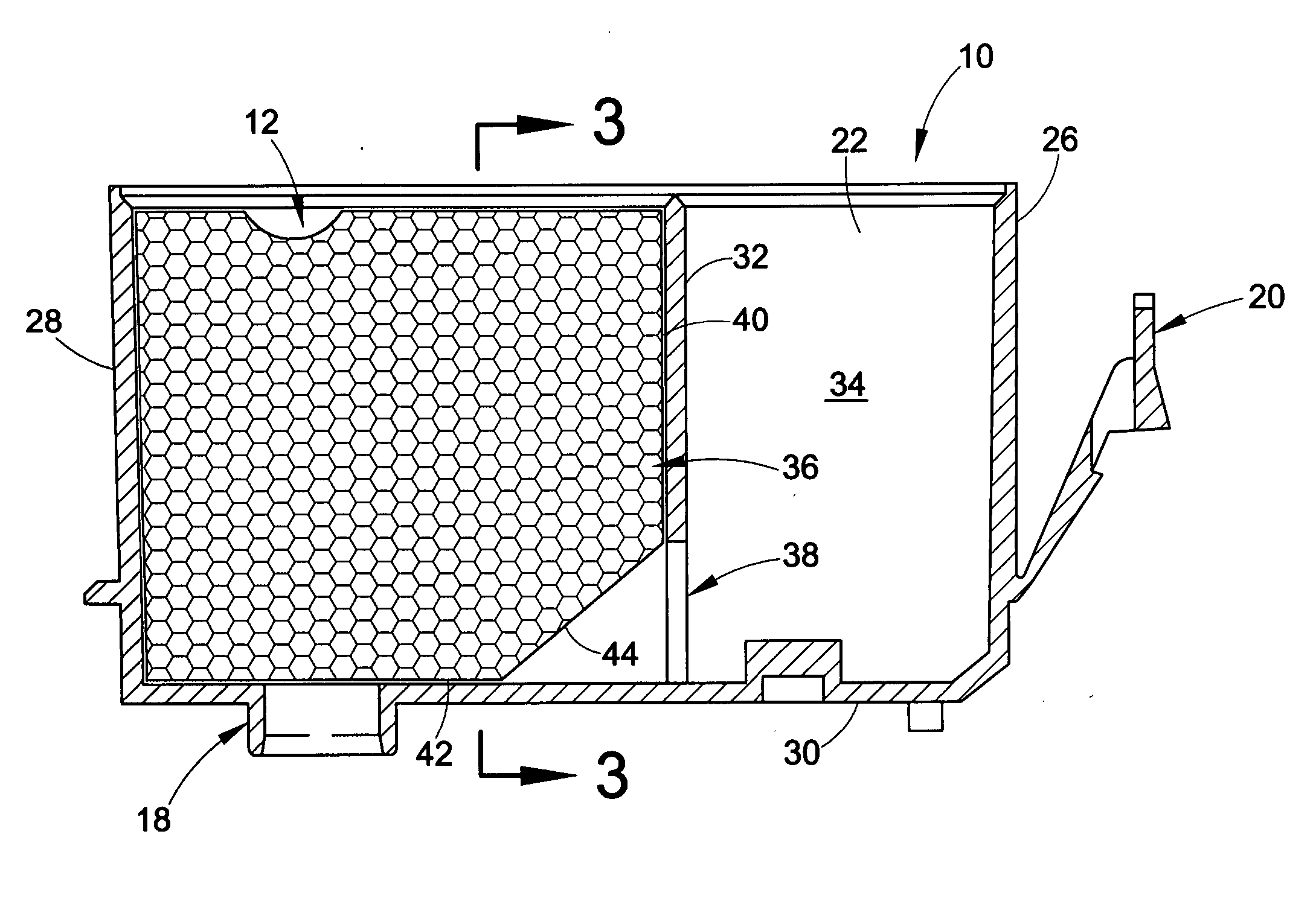 Ink container for an ink jet cartridge