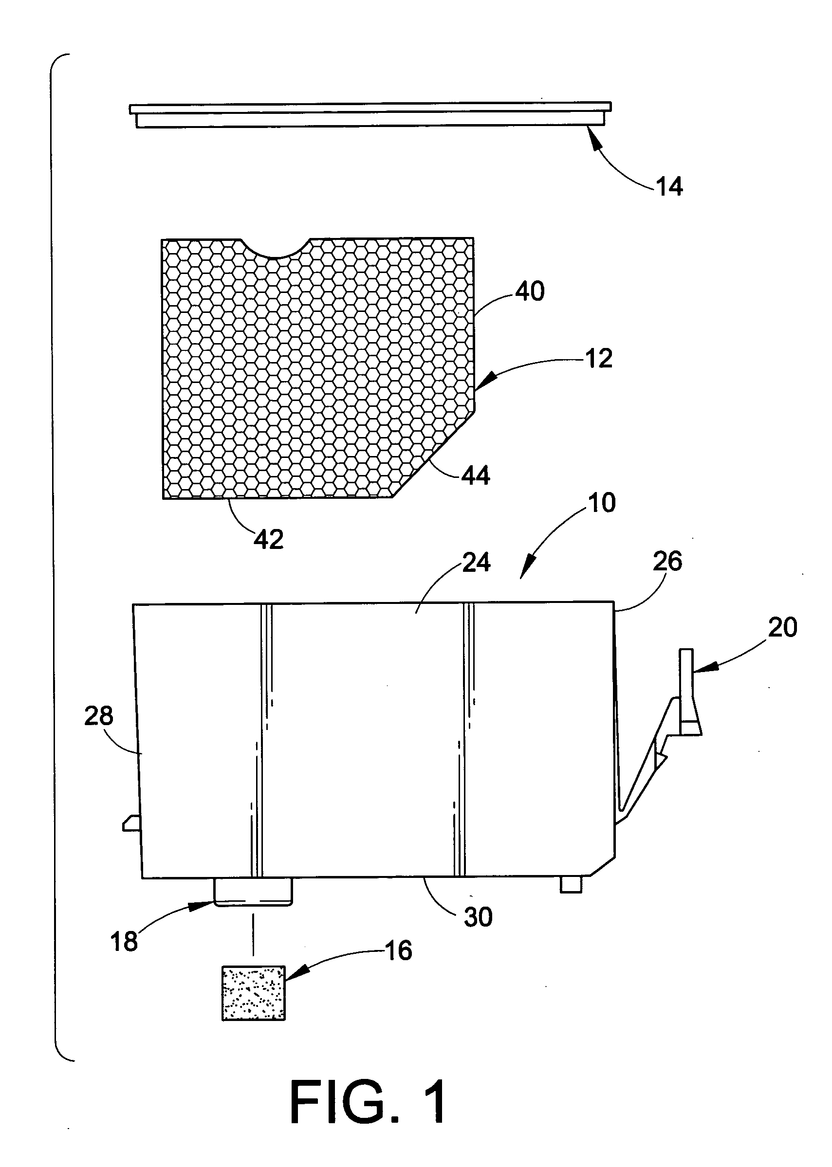 Ink container for an ink jet cartridge