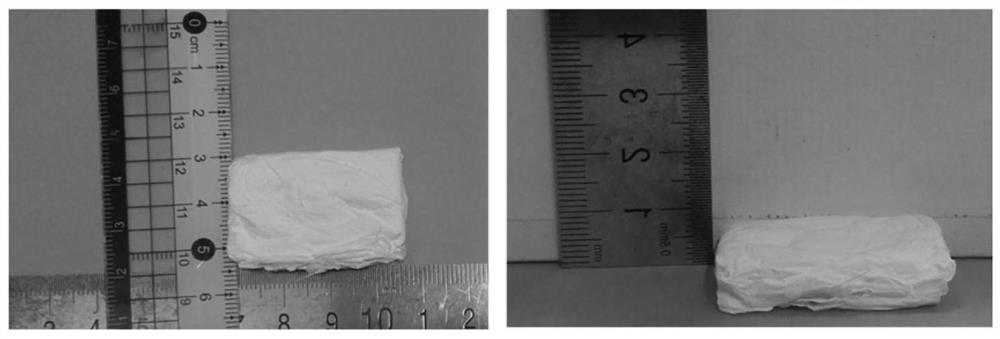 Super-elastic flexible three-dimensional composite ceramic nanofiber block as well as preparation method and application thereof