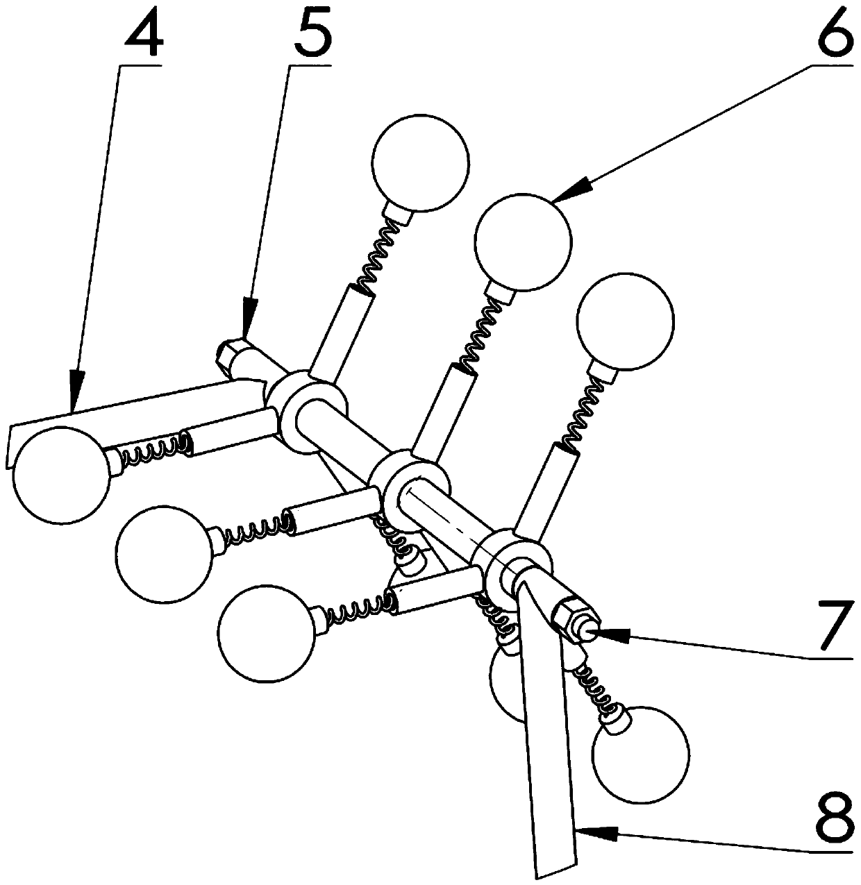 A treadmill auxiliary exercise device for medical rehabilitation