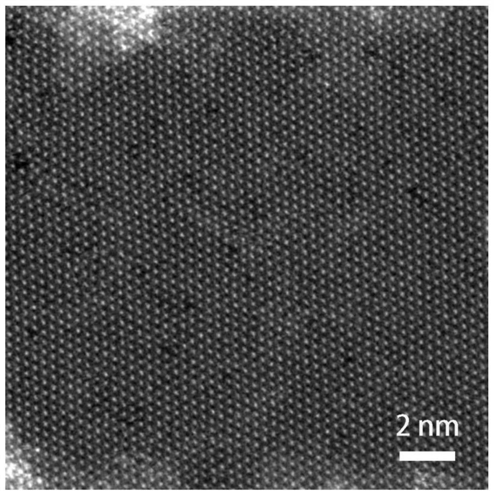 A petal-shaped molybdenum disulfide two-dimensional crystal material and its preparation method and application