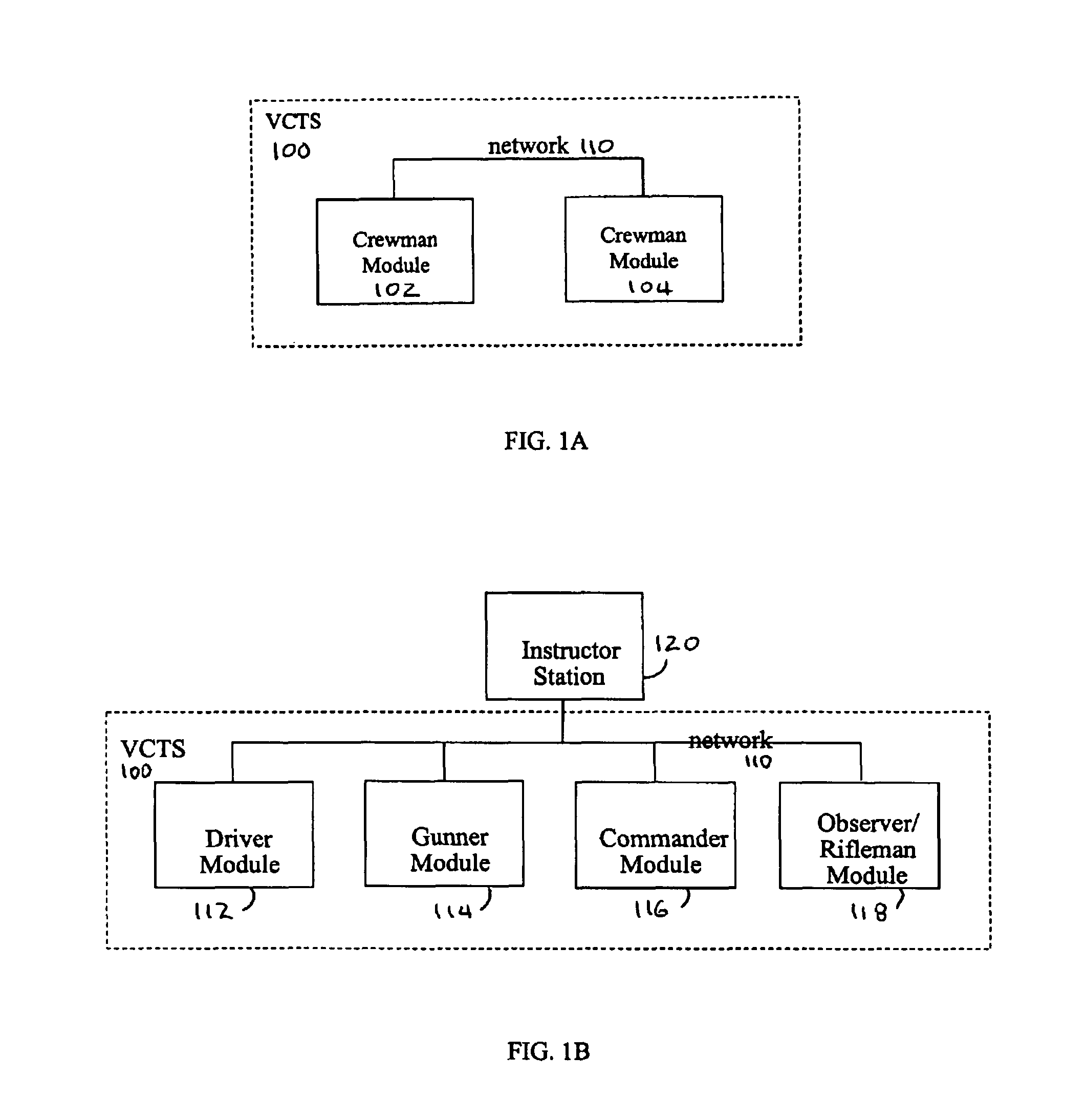 Vehicle crew training system