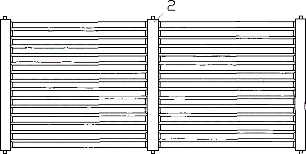 Secondary natural circulation solar water heater with floor-type water tank and hot water system