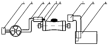 Air blowing type small fruit grading execution system