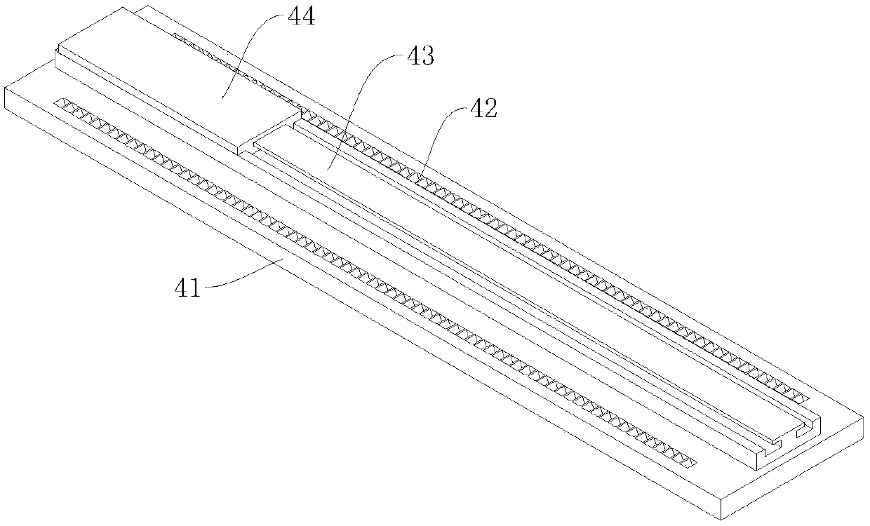 Square hole processing device for fiber-reinforced pipes