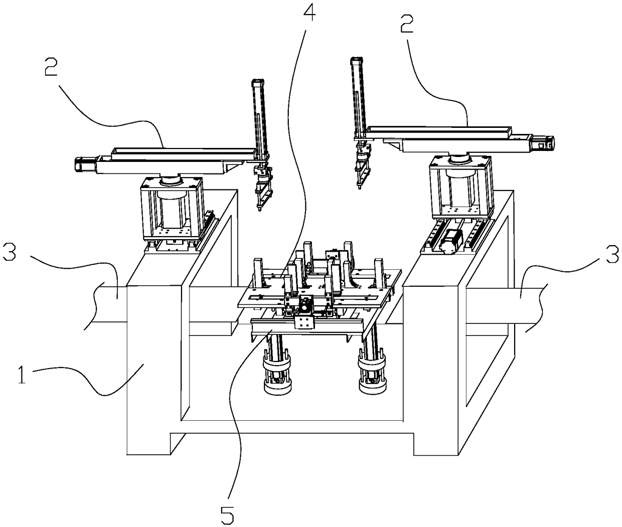 An automatic laminating device for transformer iron core