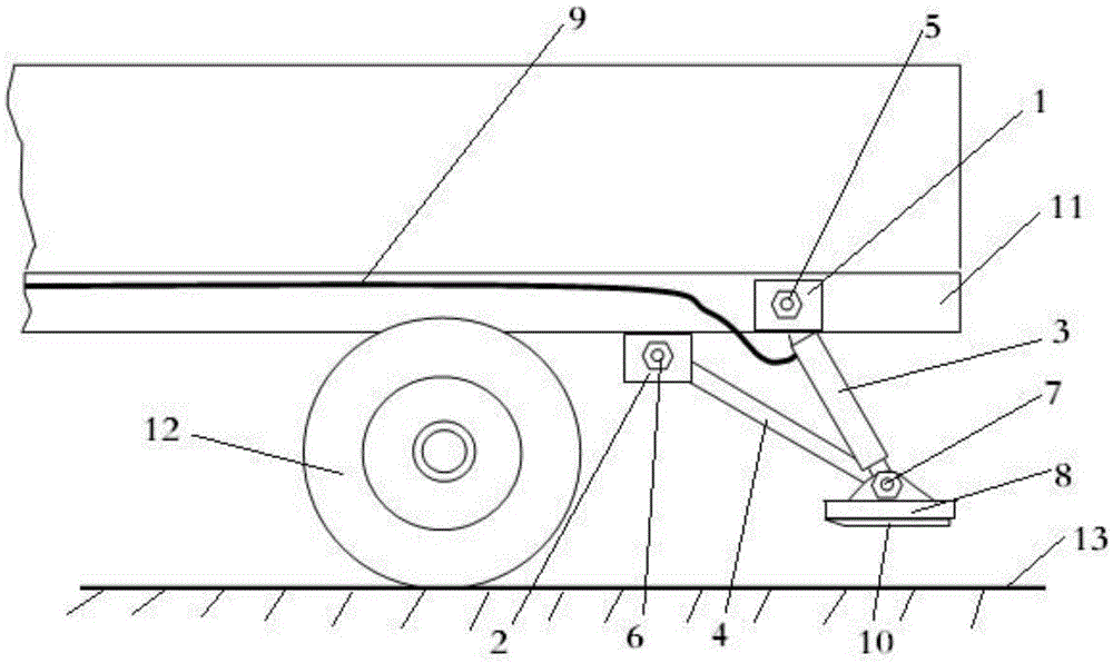 Stand-by emergency braking device for truck