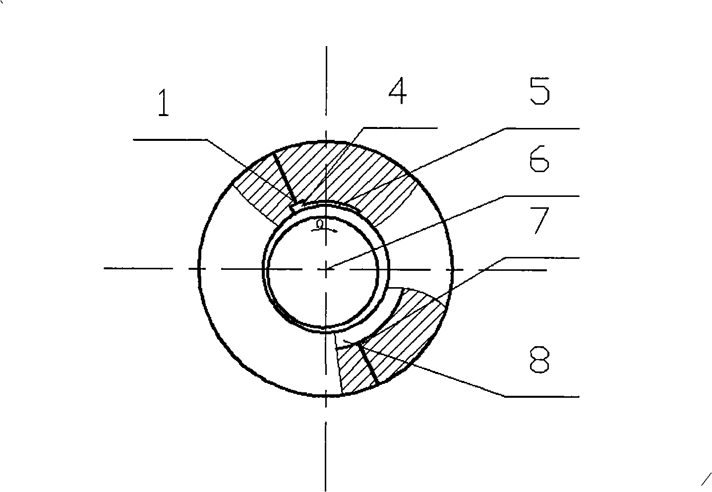 Ring groove cooling water lubrication dynamic and static pressure high speed bearing