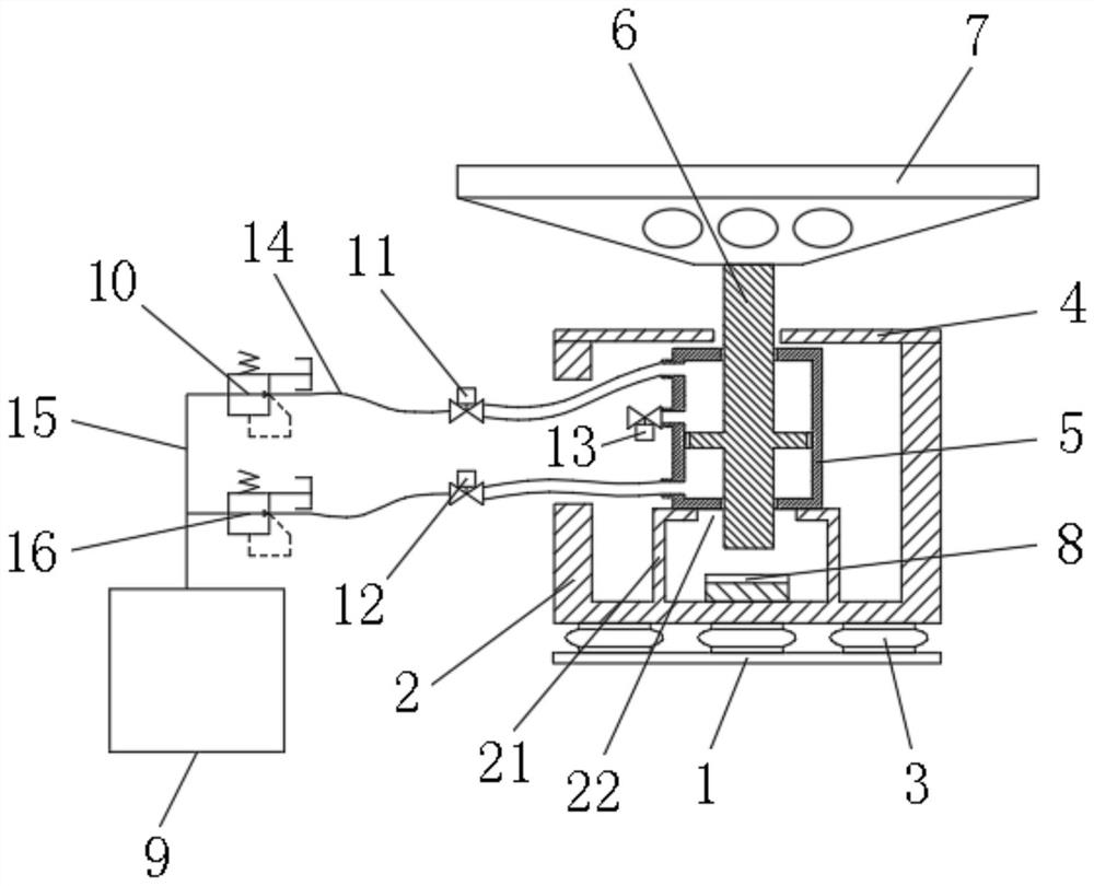 Short-stroke half-sine wave impact test bench