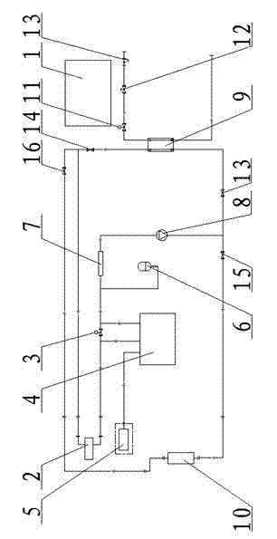 Constant-pressure hot water module for ships