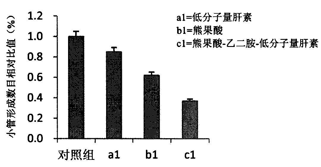 Preparation of natural active substance constructed polymer composite medicine and application thereof in inhibiting angiogenesis