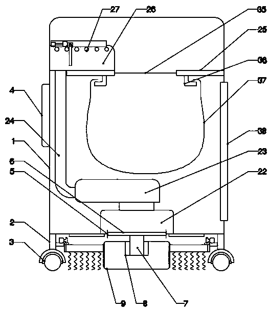 Automatic device capable of collecting leaves for municipal use