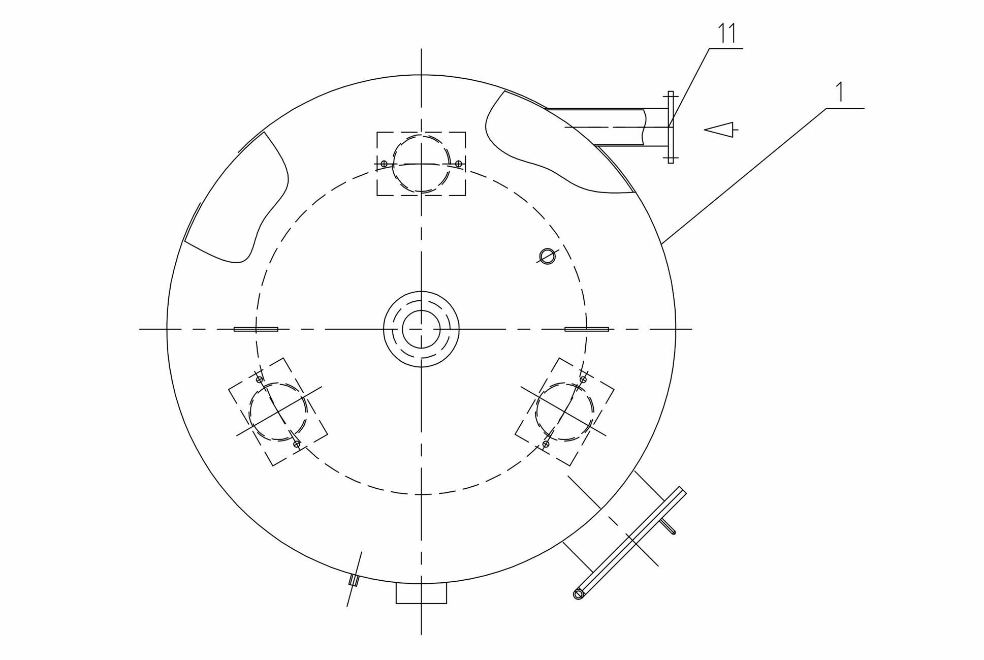 Sewage drainage energy-saving flash tank