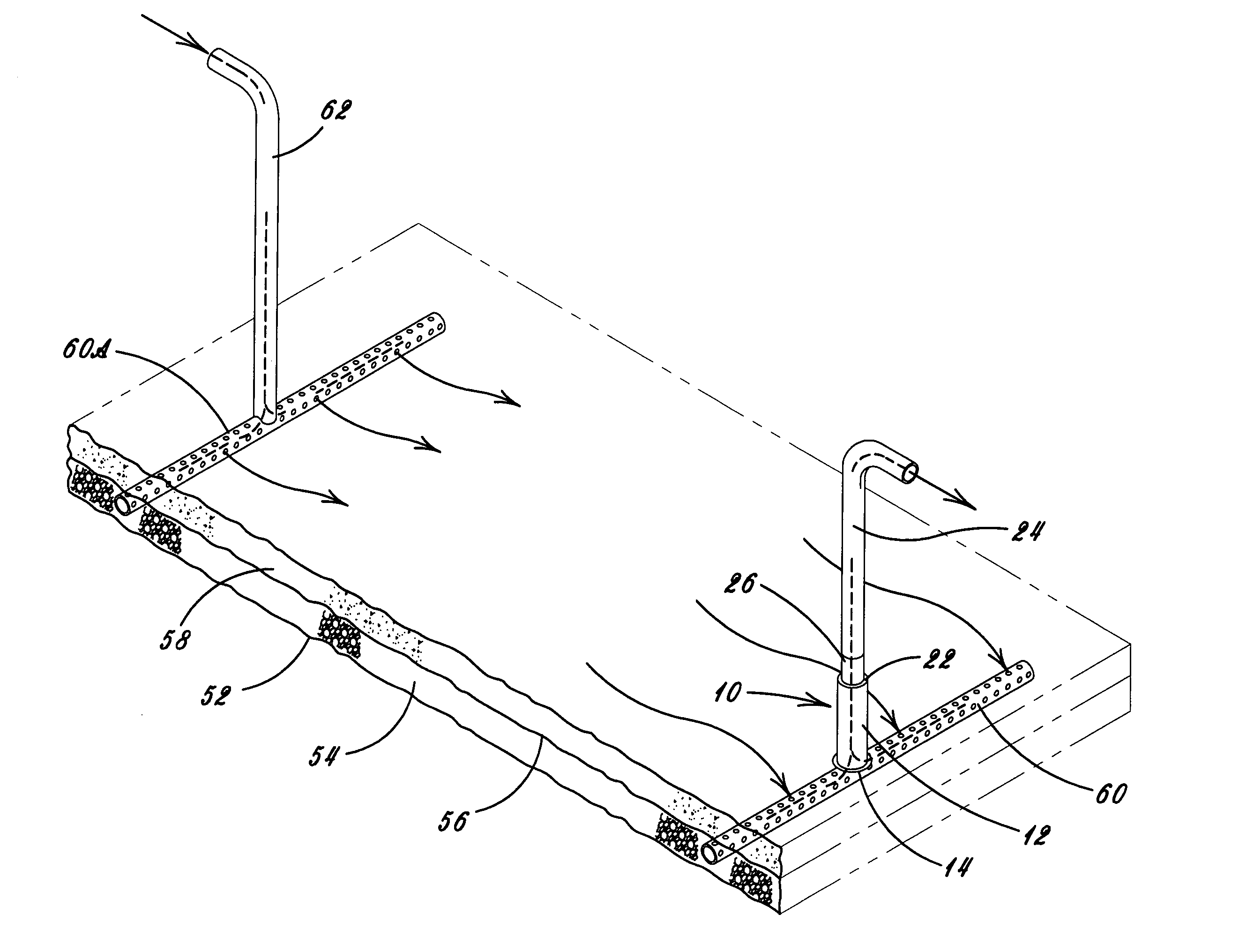 Radon mitigation heater pipe