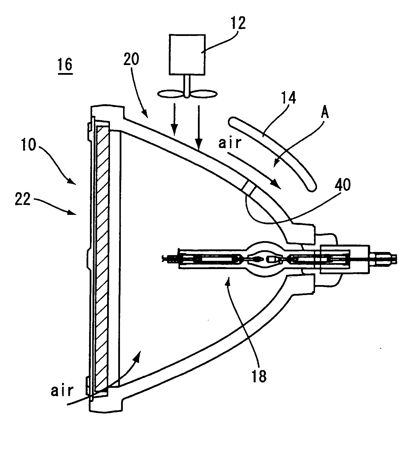 Ultra-high pressure discharge lamp unit and light source apparatus