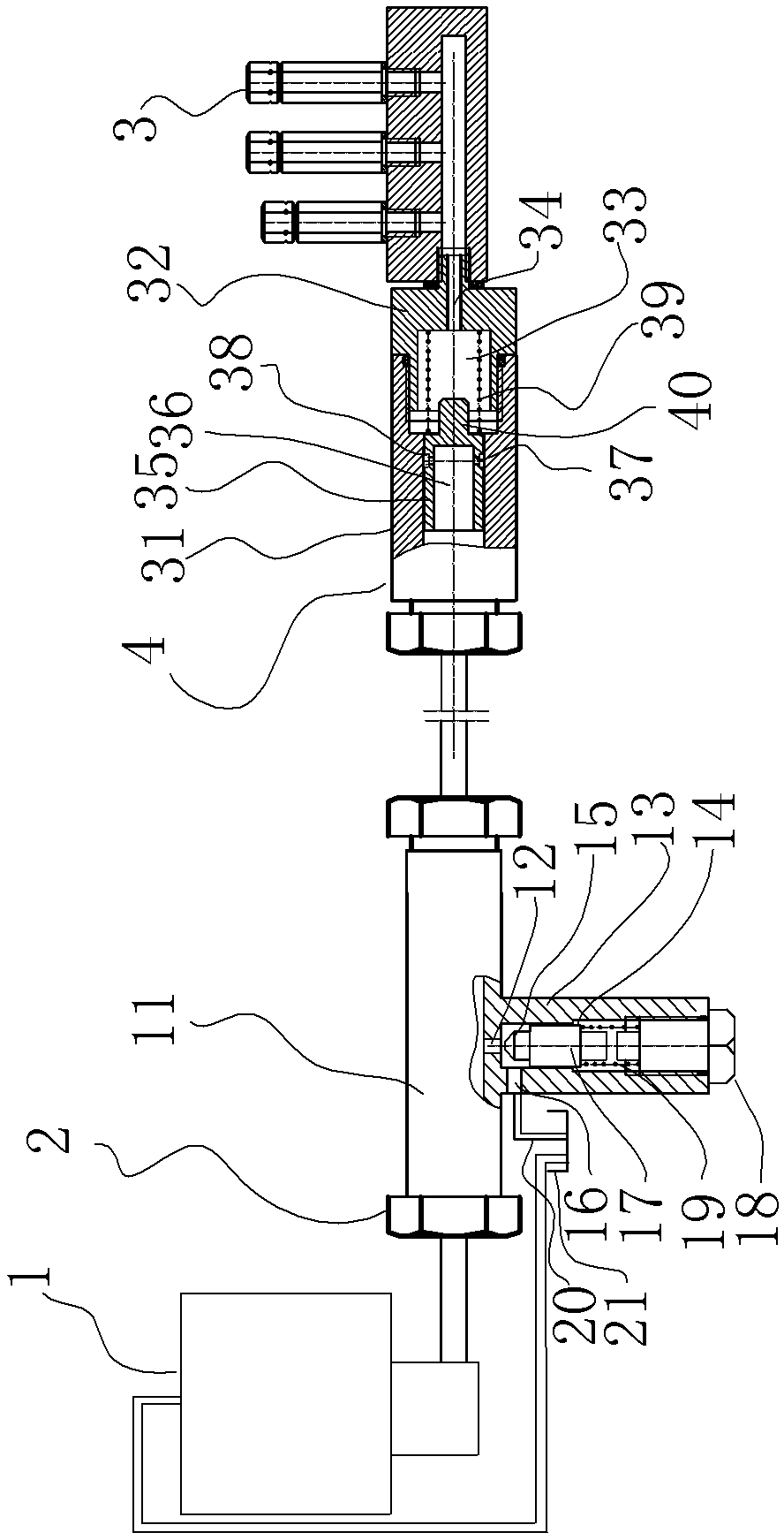 Centralized lubricating system