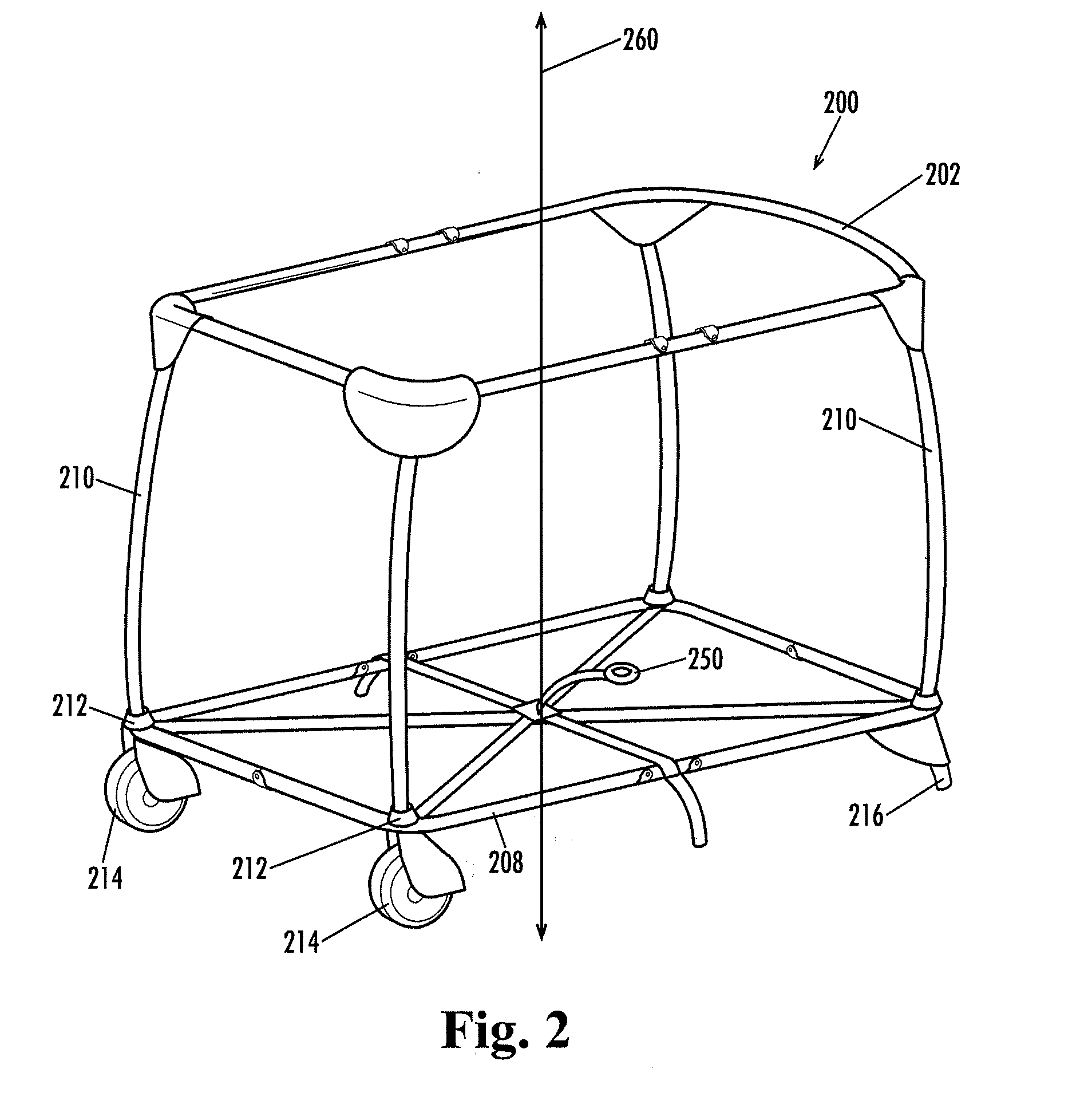 Play yard and bassinet assembly