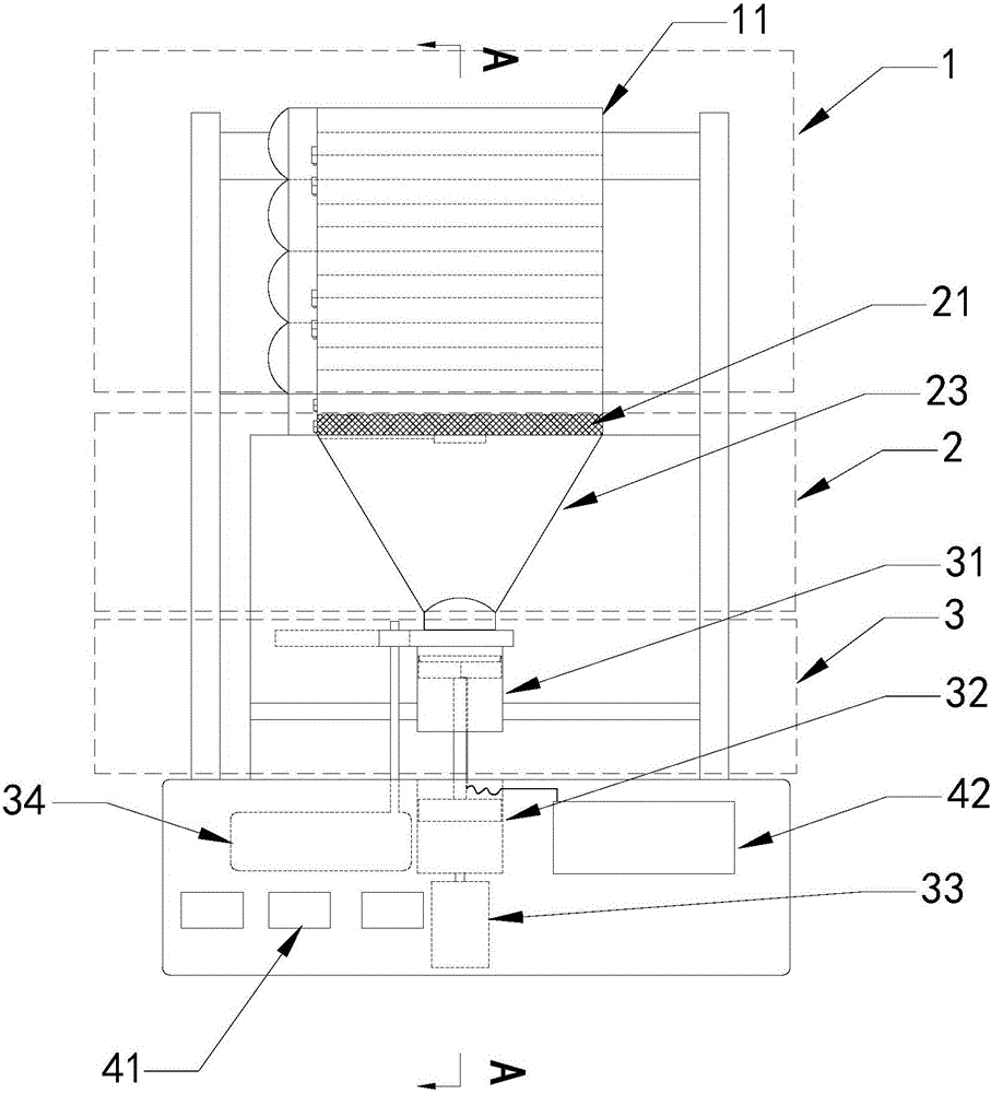 Automatic grinding and tabletting press