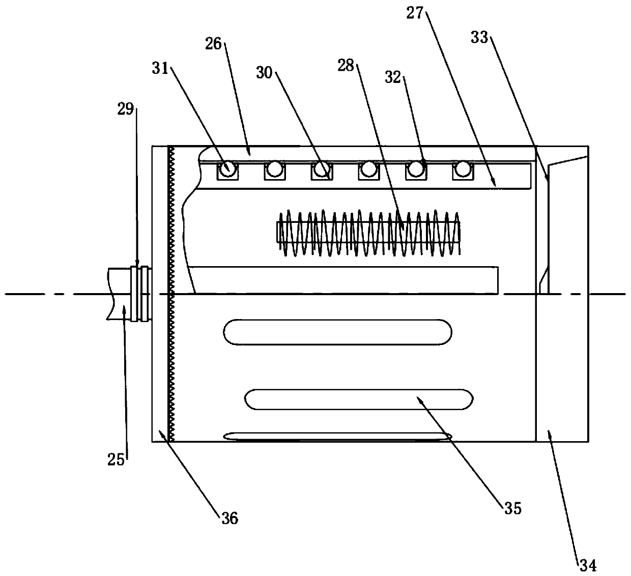 Strip tensioning and winding assembly