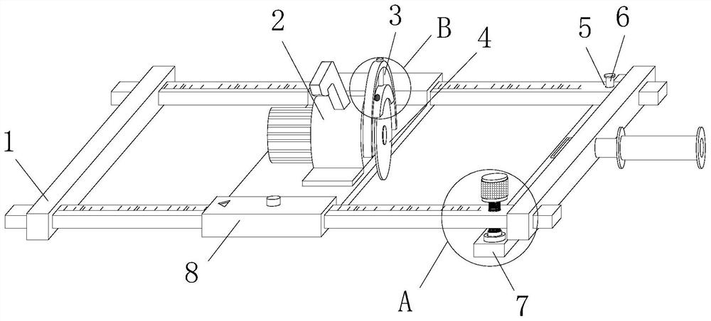 Positioning and cutting device for decorative plate processing