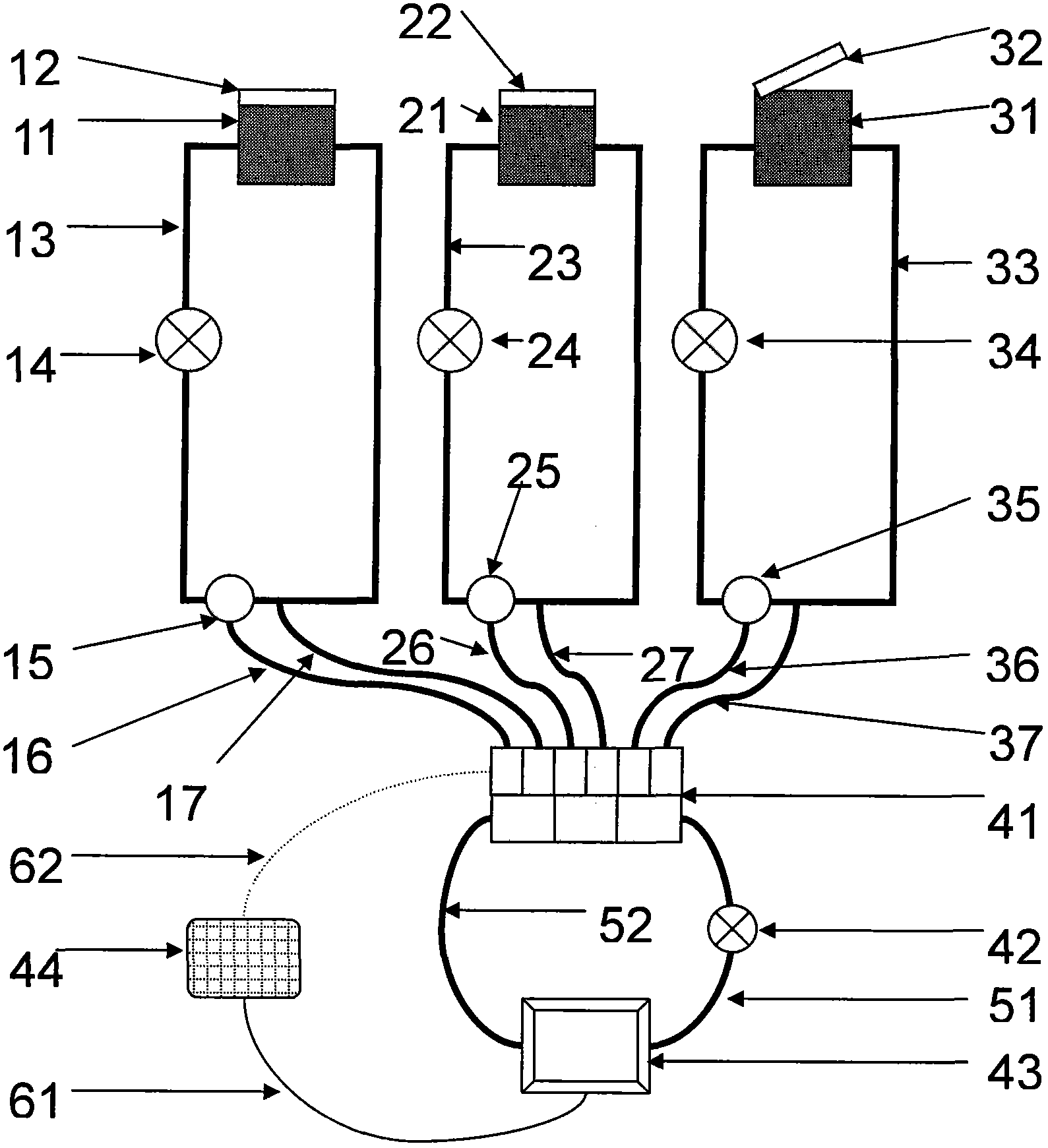 Multichannel double-circulation soil carbon discharge delta13C observing system