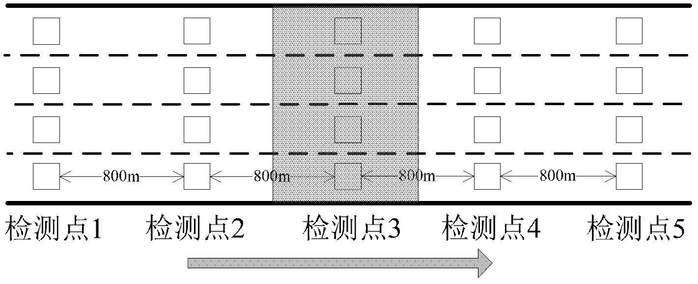 Real-time monitoring method for road section state of high road