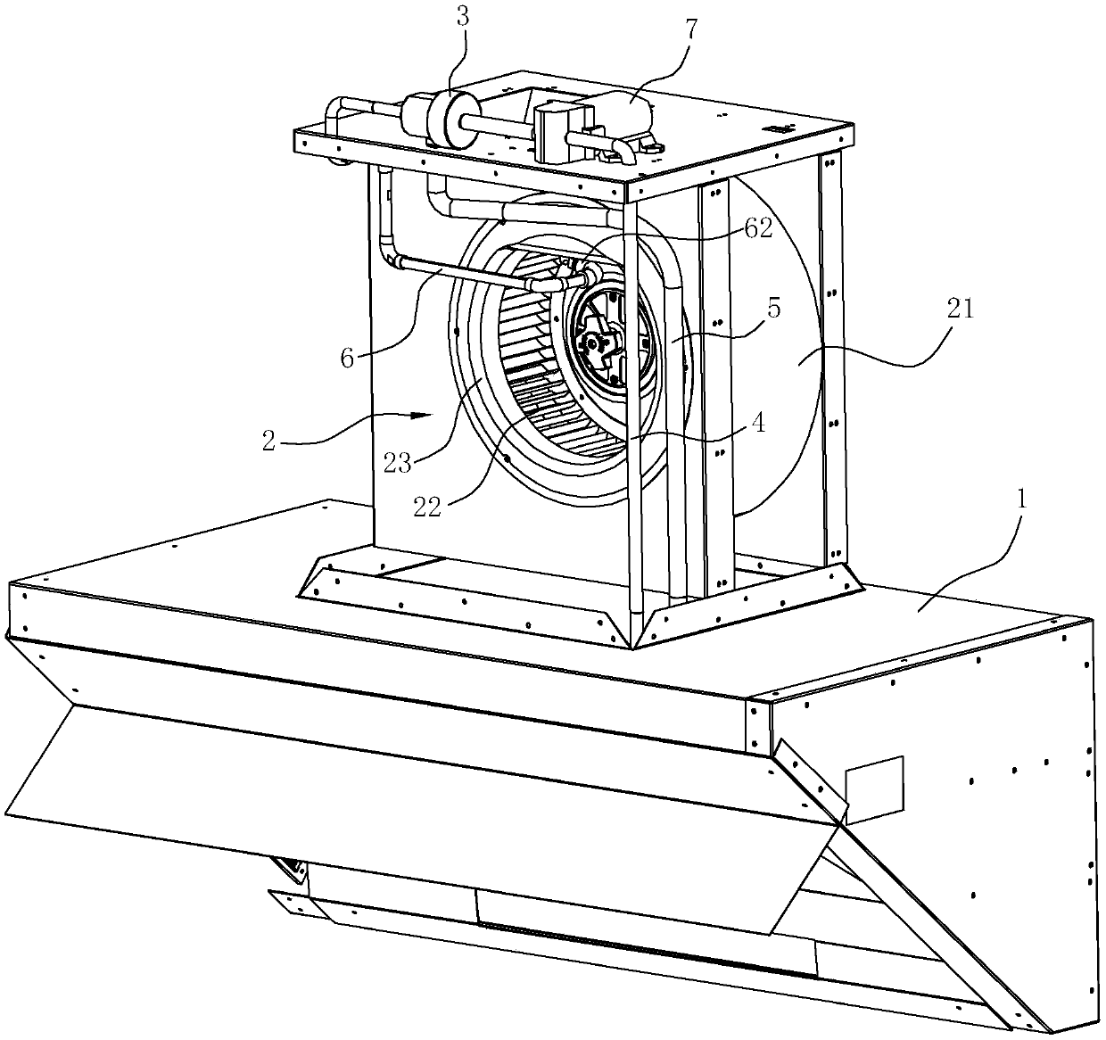 Range hood with self-cleaning function