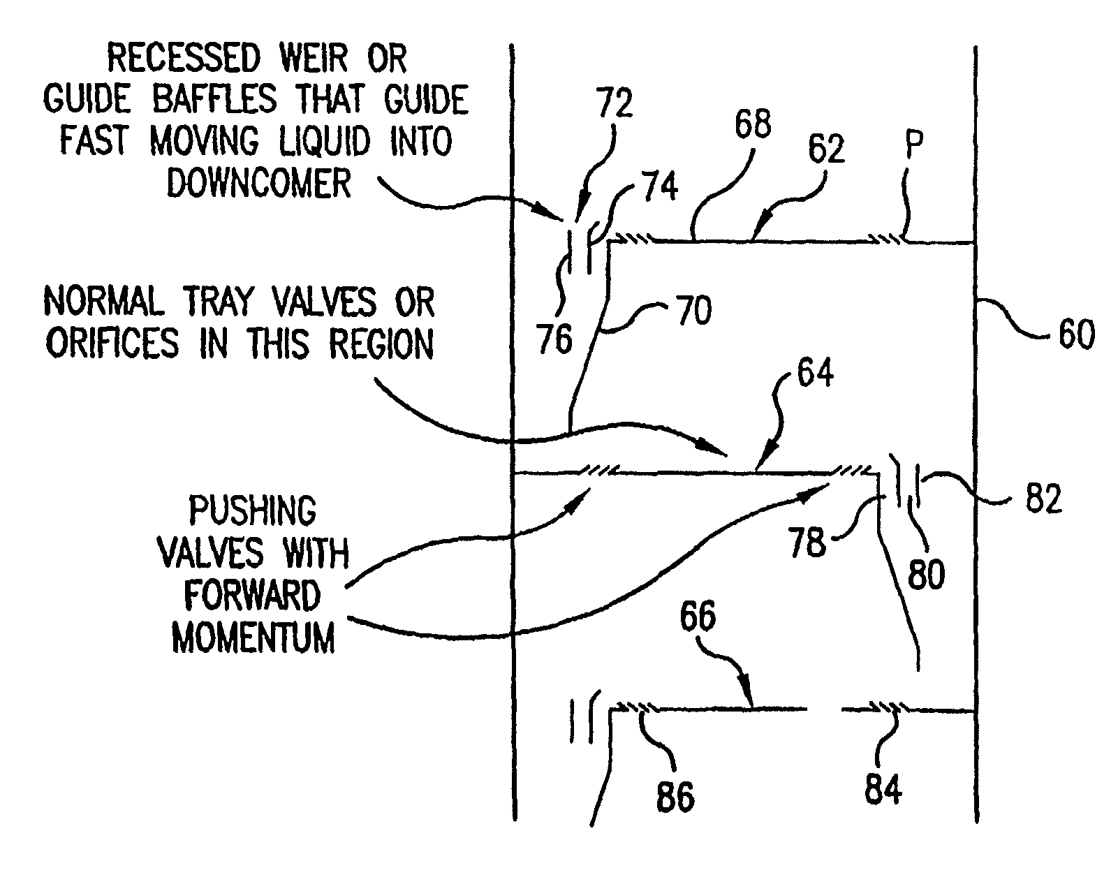 Tray apparatus, column with same and method of assembling and using