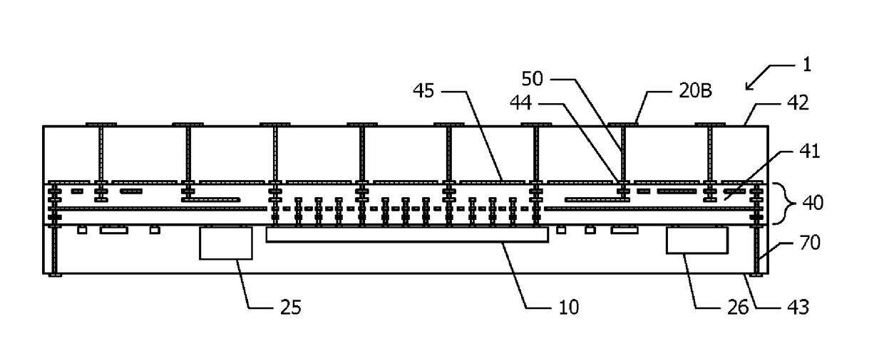 Antenna-integrated type communication module and manufacturing method for the same