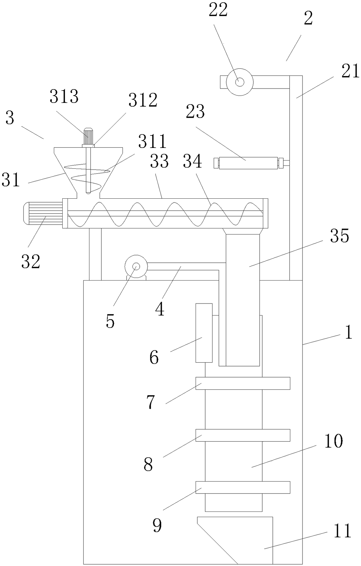 Vacuumizing device of sauce bag