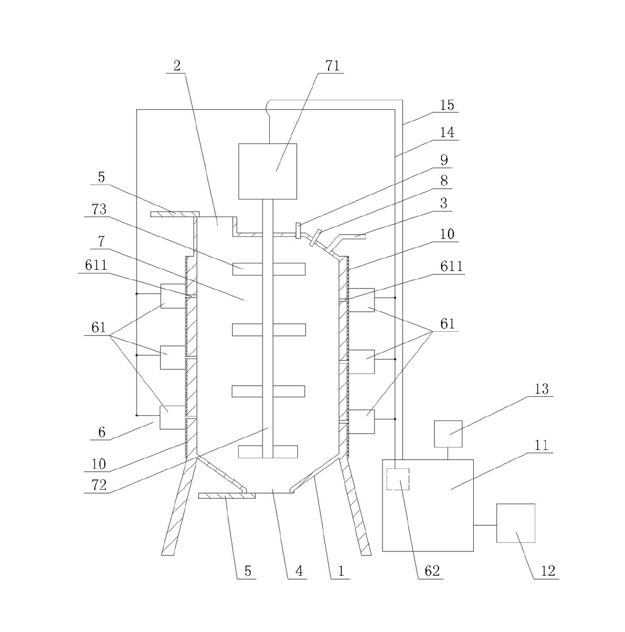 Device for preparing combustible gas from plant material at high temperature