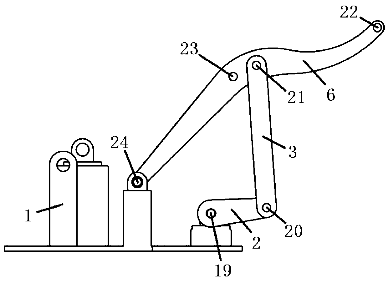 Discrete variable speed and human hybrid driving multi-freedom-degree controllable mechanism type sugarcane loading machine