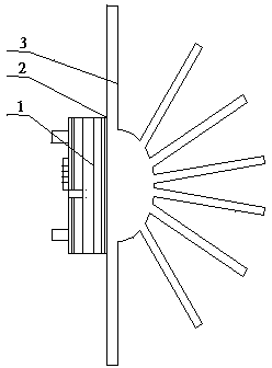 Concentrating photovoltaic photoelectric conversion receiver universal module with radiator