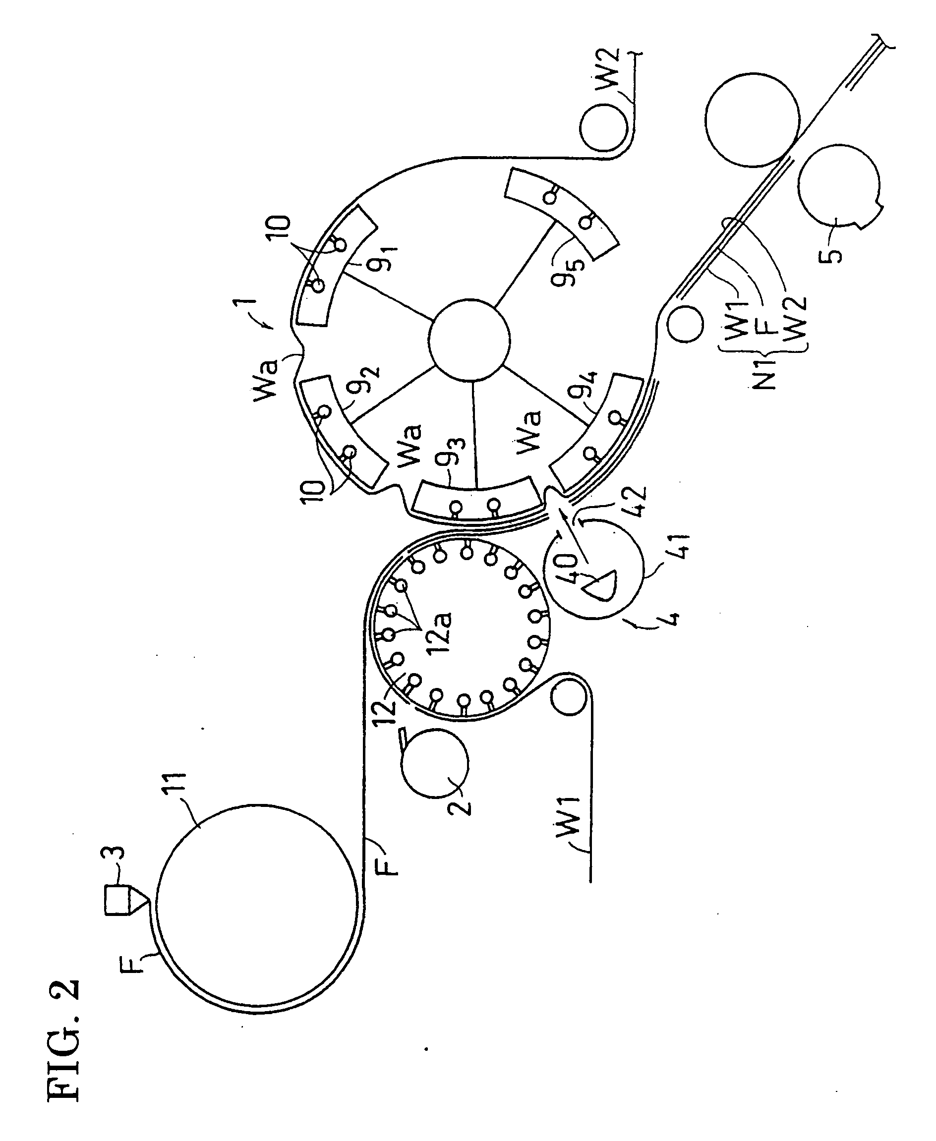 Method and apparatus for producing wearing article