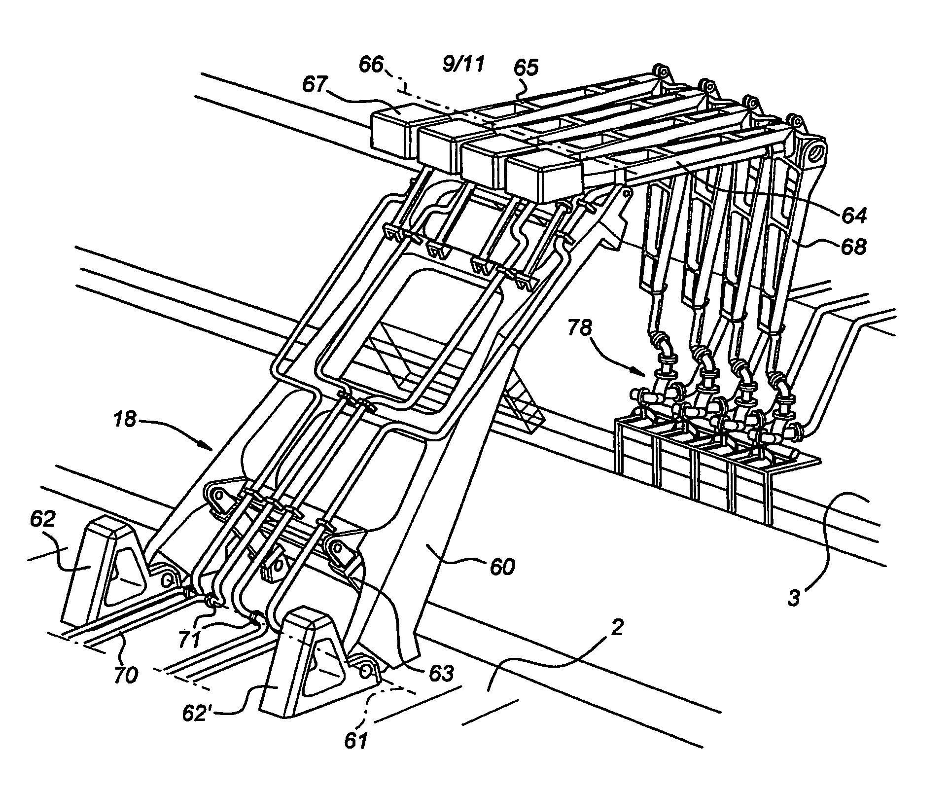 Side-by-side hydrocarbon transfer system