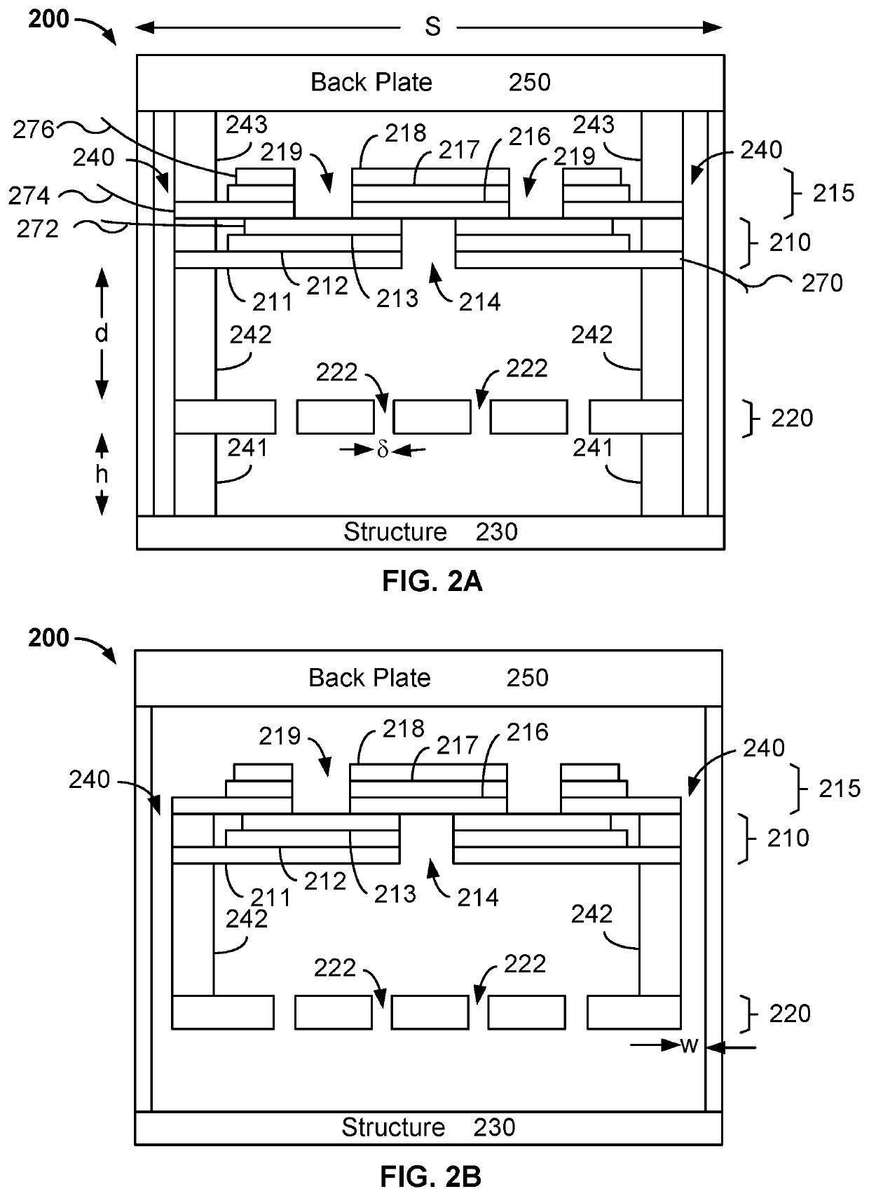 Two-dimensional addessable array of piezoelectric mems-based active cooling devices