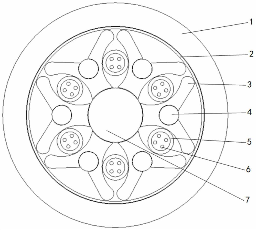 Optical cable with special-shaped filling ropes