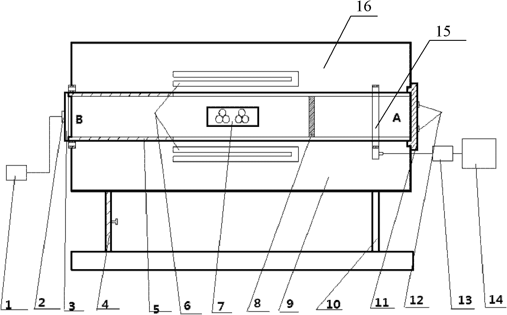 Atmosphere-controllable high-speed rotary kiln