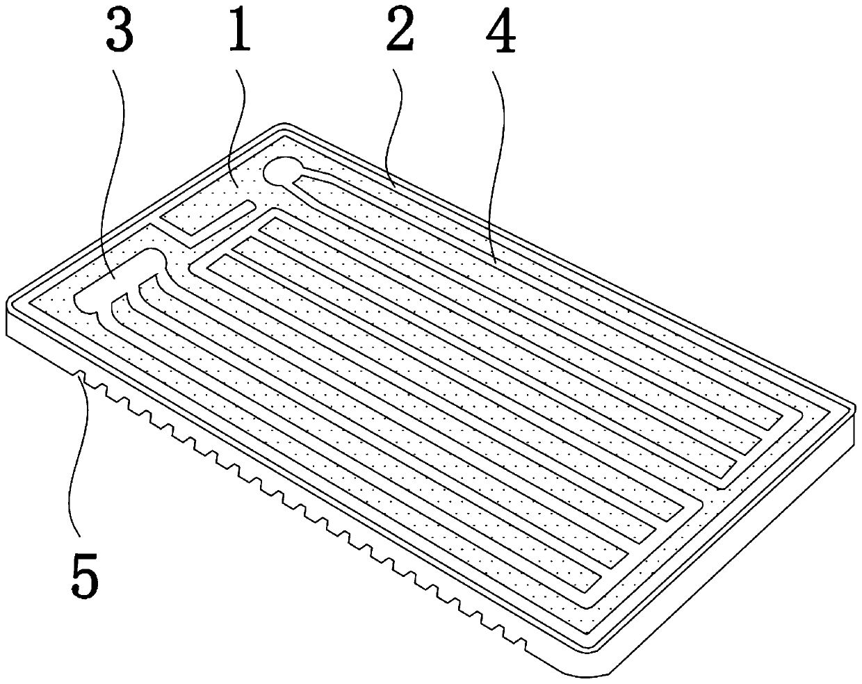 A kind of preparation method of fuel cell bipolar plate