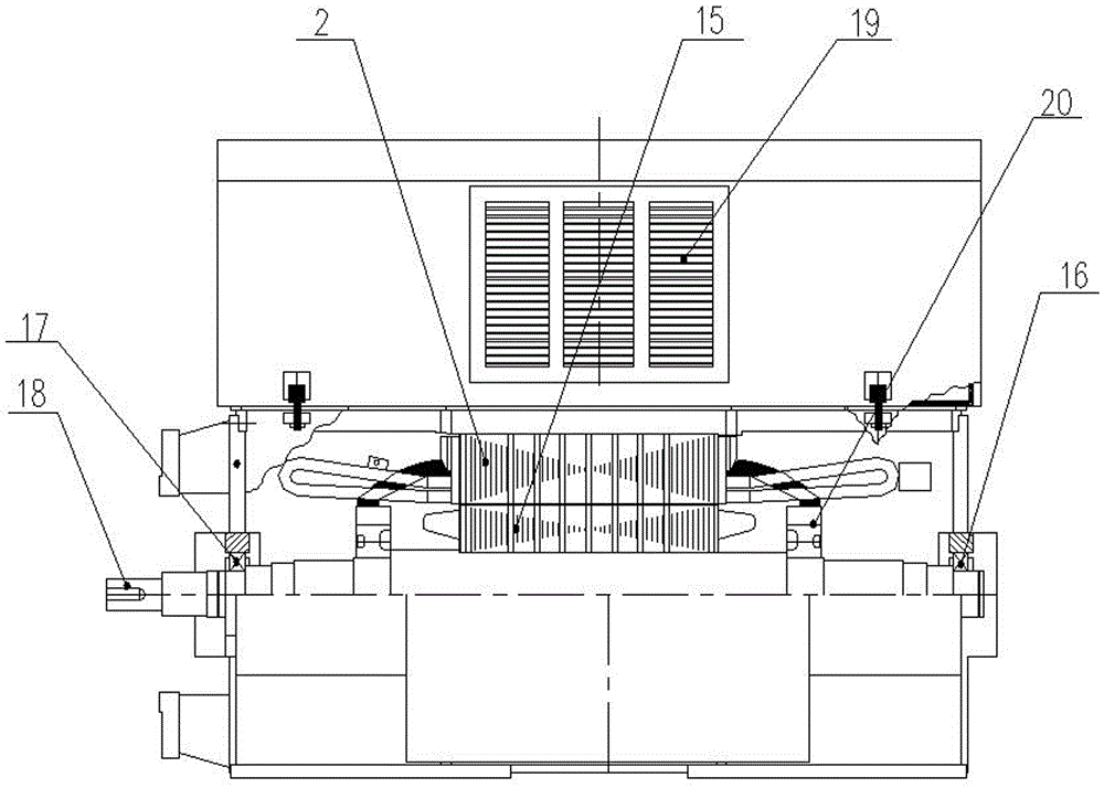 A low-center high-capacity motor