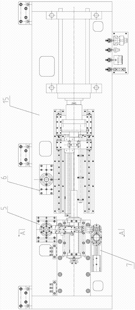 Transmission intermediate shaft circlip automatic feeding and pressing mechanism