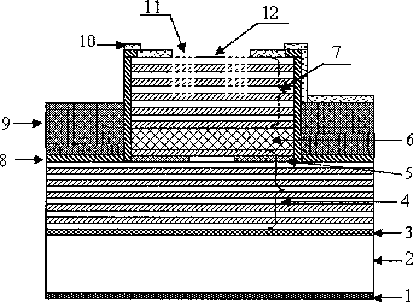 Single-mode high-power vertical cavity surface emitting laser and manufacturing method thereof