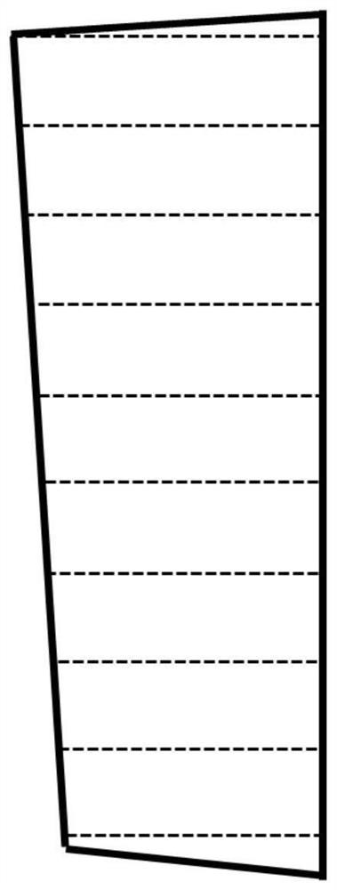 Construction method of low-pressure turbine stator blade wave front edge