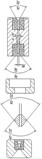 Pressure dies for dust-free drawing of aluminum-clad steel