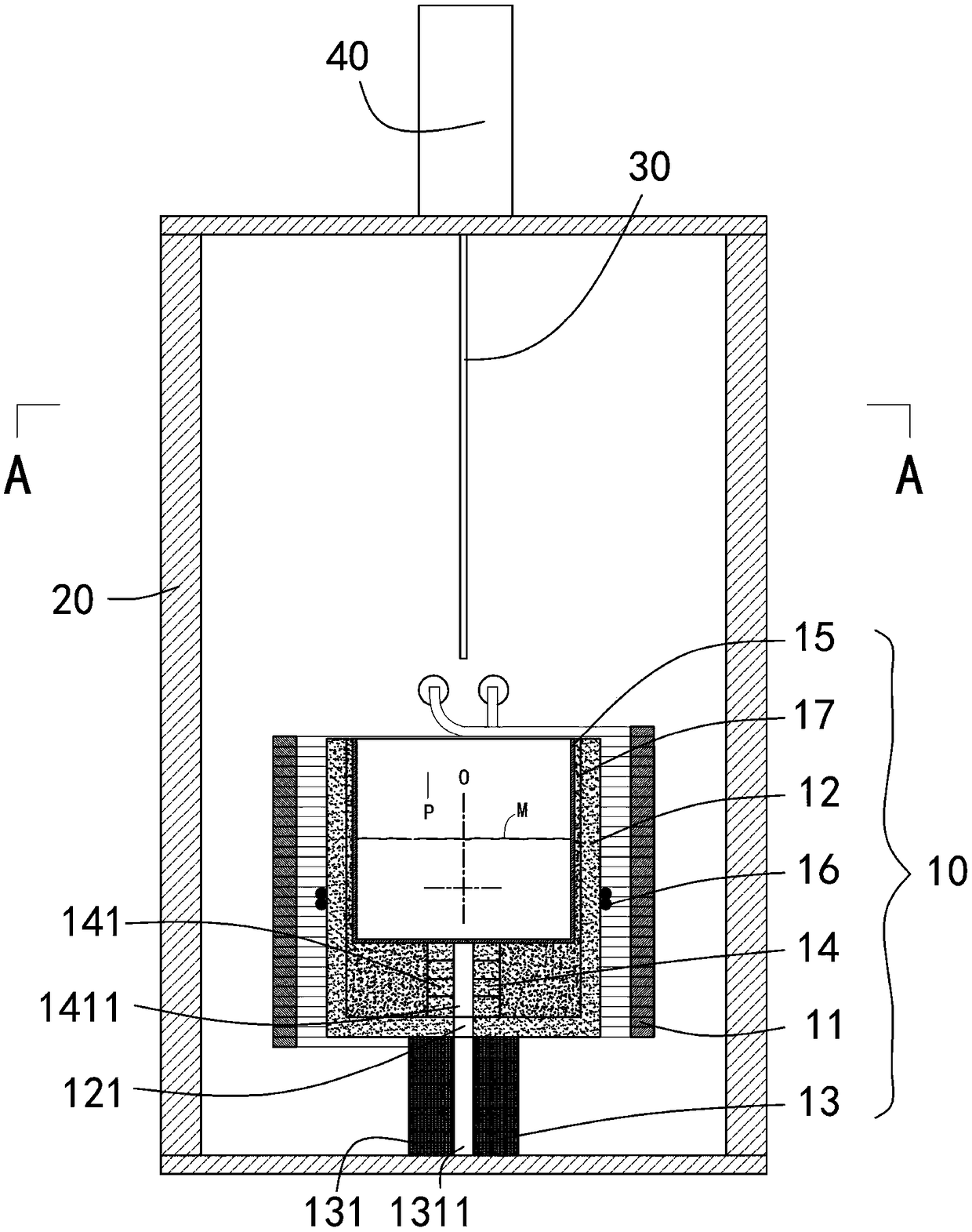 Auxiliary heating method and device and single crystal furnace for growing single crystals with induction heating czochralski method