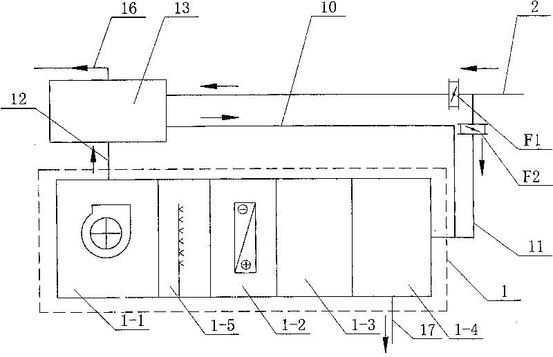 Fresh air unit with an air supplying and heat recovering device