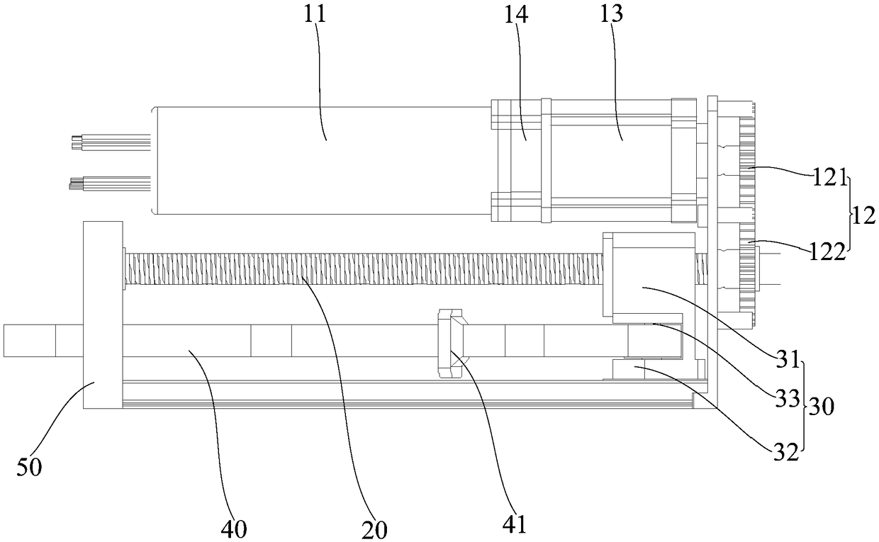 Nut guide screw type opening-closing mechanism for automatic door, automobile automatic door and automobile