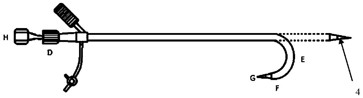 Interventional septal puncture device assembly and intervention method thereof