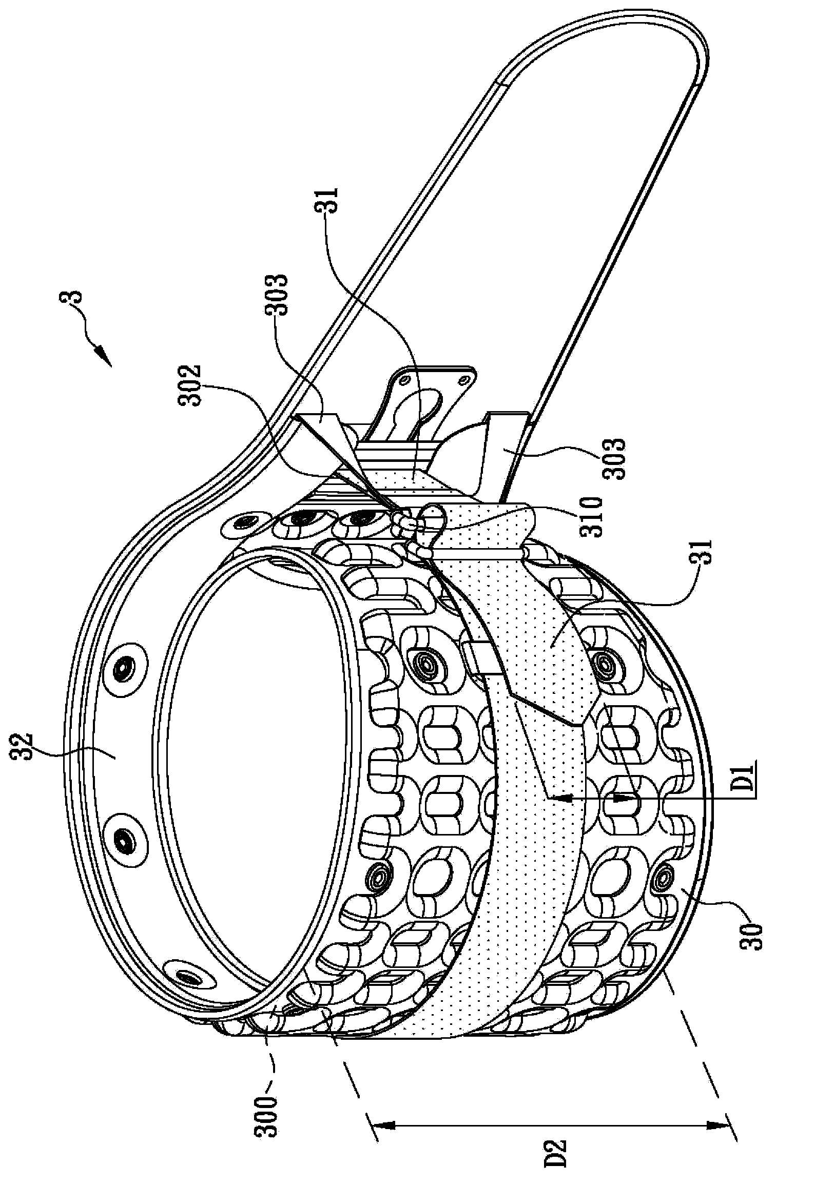 Inflatable waist protecting belt structure